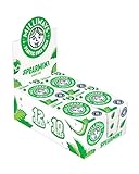 Milliways Spearmint Chewing Gum, Plastic Free, Sugar Free, Aspartame Free, Natural | 12 Packs of 10 Pieces (120 Pieces Total) | Xylitol, Plant-Based, Biodegradable