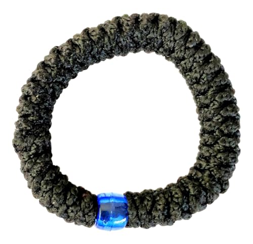 Iconsgr Handmade Christian Orthodox Greek Chotki, Komboskoini, prayer Rope Black Flexible