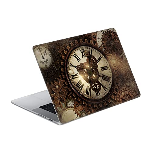 Vinyle MacBook Pro 16 A2485 Simone Gatterwe Horloge Steampunk contre les Rayures