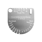 WAKALALA Professional Roofing Thickness Gauge Tool | Magnetic Stainless Steel Metal Gauge for Single/Double Layer Membrane & Sheet Material | High Precision Metal Roofing Inspection & Building Tool