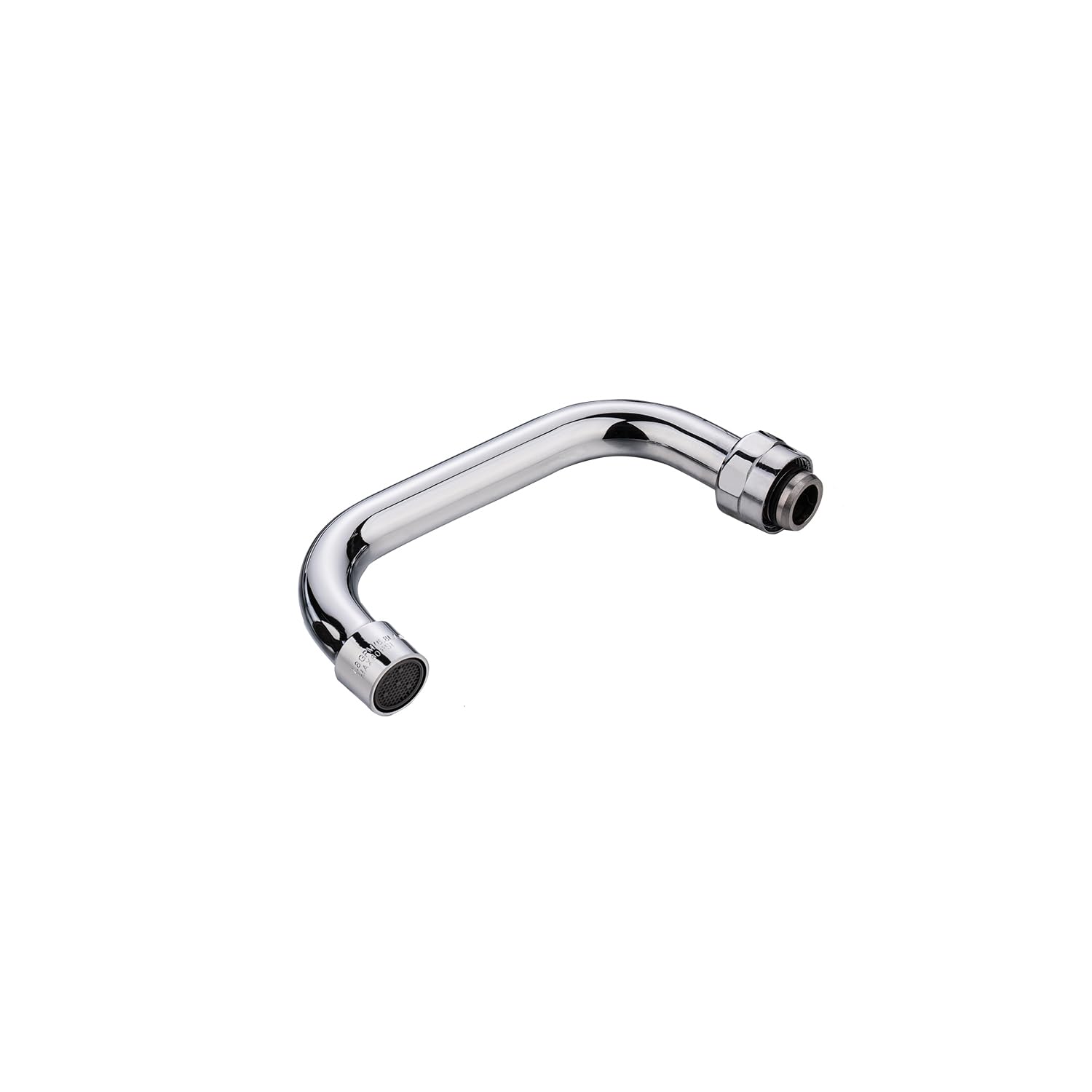 DEJIKOKU 6" Commercial Kitchen Sink Faucet Spout Replacement, Stainless Steel with Built-In Aerator, 1.8 GPM Flow Rate, Swivel Design, M25×1.25mm Thread, Leak-Proof and Splash-