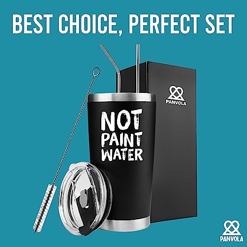 Not Paint Water Painter Artist Vacuum Insulated 304 Stainless Steel Tumbler Funny Art Teacher Appreciation Birthday Teachers Day Painting Travel Mug Drinkware With Straw And Removable Lid (20 Oz) #TOP4