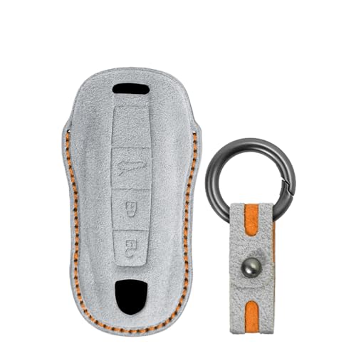 Coque de protection pour clé Porsche 911 Carrera Panamera Taycan étui cuir KUNIO