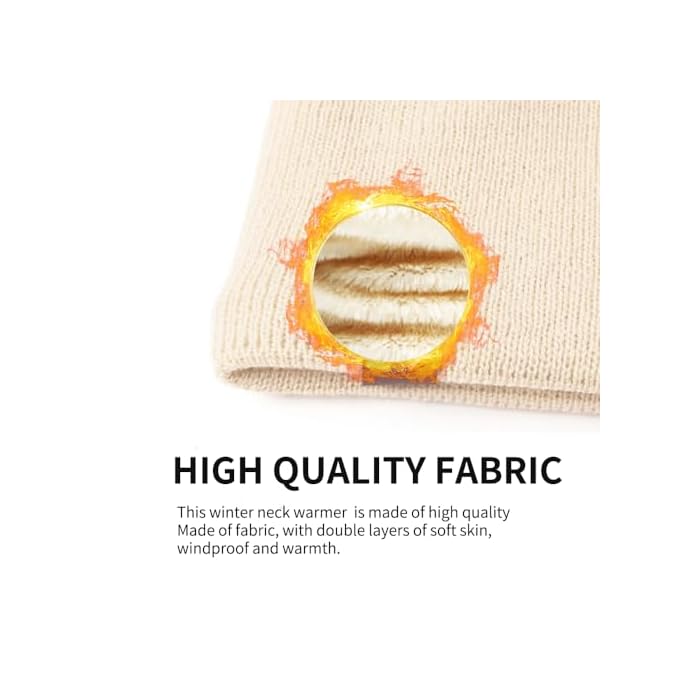 HGDGears Winter Neck Warmer for Men Thermal Scarf - Image 5