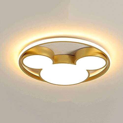 ZHANGL Lampe de plafond à la Chambre ultra-mince LED Embarqué Simple Chambre Moderne Salon Plafonnier Lumière Chaud et romantique Maison Creative Creative Ronde Lampadaire Réglable Trois couleurs Chan