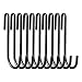 VDOMUS Pot Rack Hooks Black S Style for Kitchen Pot Hanging, Set of 10 ... (Black)