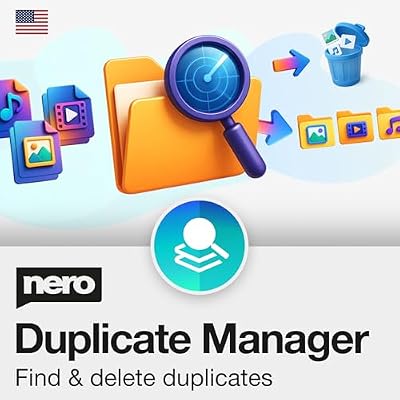 Nero Duplicate Manager | Detect & Remove Duplicate Photos, Videos & Music Files | Organize Your Media Library | Supports HEIC/HEIF, RAW, JPG, PNG | Lifetime License | 1 PC | Windows 11 / 10 / 8 / 7