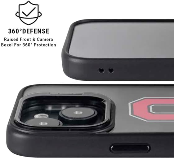 Skinit Kickstand Phone Case Compatible with iPhone 15 - Officially Licensed Ohio State University OSU Design