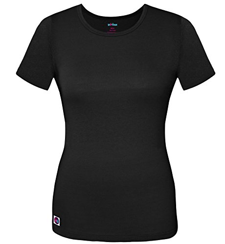 Sivvan S8502 Medical Scrubs Shirt, Black, X-Small-US para Mujer