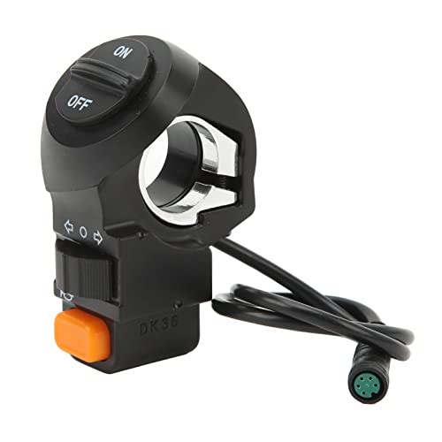 Jauarta Electric Light Switch Handlebar Mount ABS Easy Installation Turn Light Switch for Electric Scooter