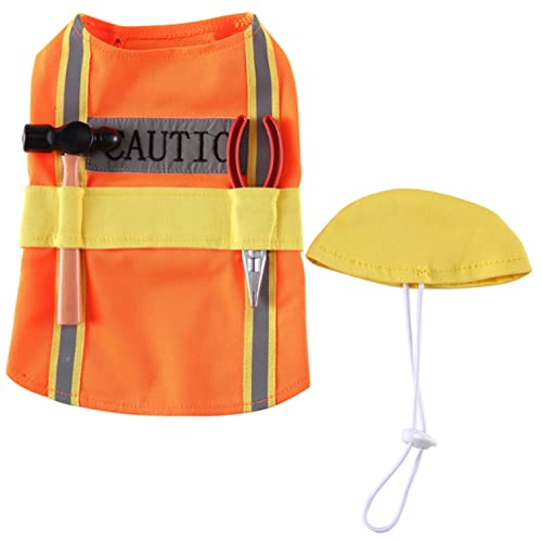 Disfraz para perro adorable UKCOCO talla M naranja