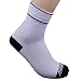 Low Cut Compression sock Plantar Fasciitis Heel Ankle & Arch Support,Swelling,Foot Pain & Promotes Blood Circulation(White,Medium)