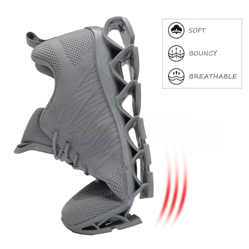 Image of Mens Slip on Running Walking Shoes Blade Tennis Casual Fashion Sneakers Comfort Non Slip Work Sport Athletic Trainer