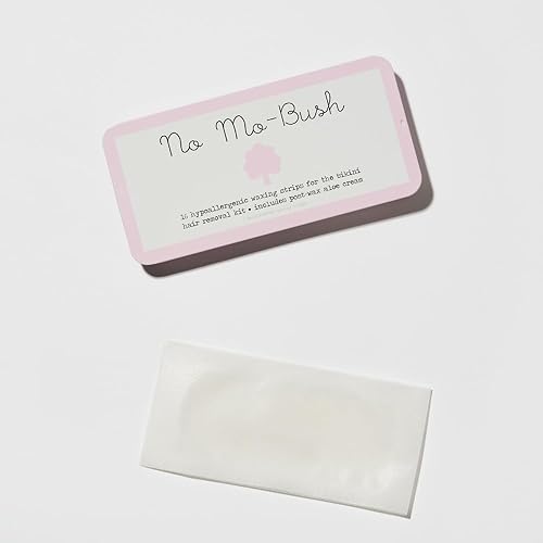 Miniatura 8 de Kit de depilación No Mo-Bush de 16 unidades, como se ve en Shark Tank, tiras de cera hipoalergénicas para depilación corporal y bikini