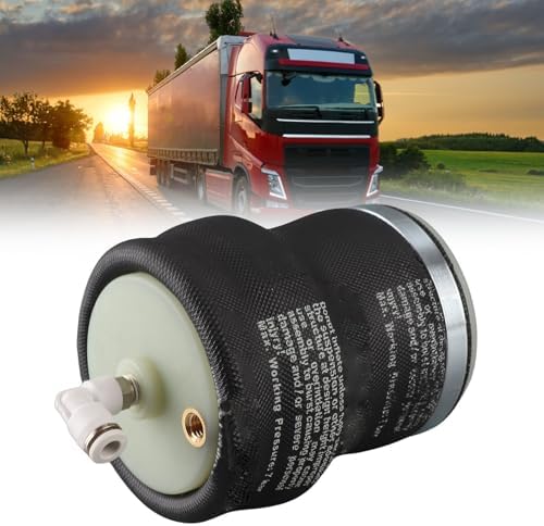 Truck Seat Air Spring Bag, 2.5mpa Rubber and Metal Air Ride Suspension Working Pressure 0.1-1.0mpa Universal Fit Shock Absorption for Semi Trucks