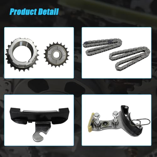 AUCERAMIC 6PCS Timing Chain Kit w/Sprocket Tensioner for 2014-2021 9-4205 by AUCERAMIC - Used condition - Image 4