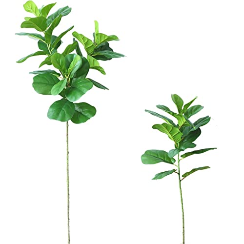 VNSMM Plantas Decorativas 122cm Grandes Ramas de Plantas Artificiales de Ficus Hojas Falsas para la decoración de la Tienda de la habitación del jardín del hogar Planta Artificial