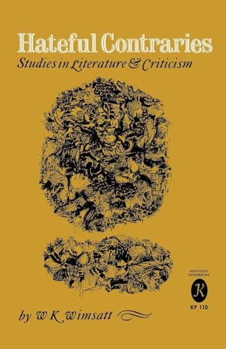 Hateful Contraries: Studies in Literature and Criticism