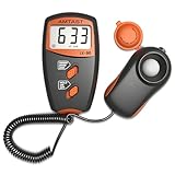 AMTAST Digitale Luxmeter Lichtmessung Beleuchtungsmessgerät LX-90 Lichtmesser mit LCD-Display, Bereich 0-100,000 Lux