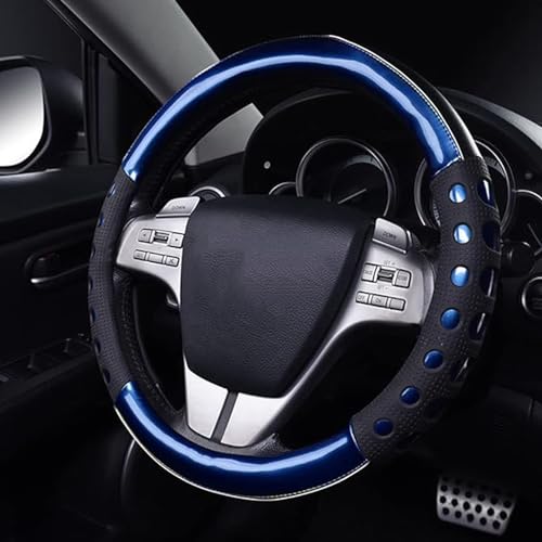 Image of NIKAVI Fashion Steering Wheel Cover (Medium-D)(38cm) Blue