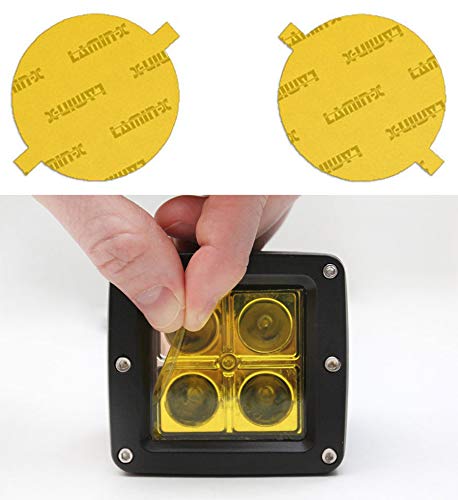 Lamin-x Custom Fit Yellow Round Fog Light Covers for Ford Focus SVT (00-04)