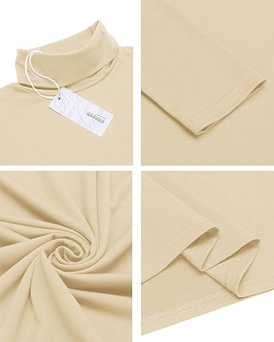 Herren Rollkragenpullover von COOFANDY in Beige