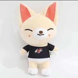 Animals Doll– Soft Stray-K, Husky Doll, Cartoon Animal Game Lovers, 20cm Collectible Gift (Fox)