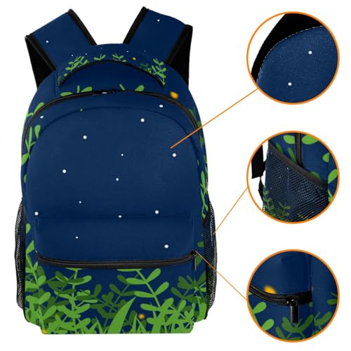 Sac à dos herbe de nuit multicolore pour sorties et cours