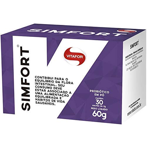 Kit 3 Simfort mix de probióticos Vitafor 30 sachês de 2g