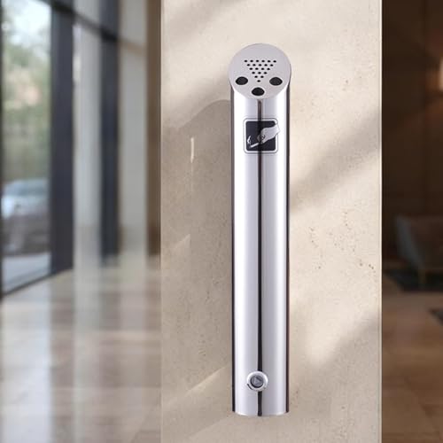 Cendrier extérieur acier inoxydable design de haute qualité avec clé - 8