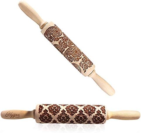 rolling pins embossed embossed rolling pin paisley embossed rolling pins for cookies Paisley & European flowers