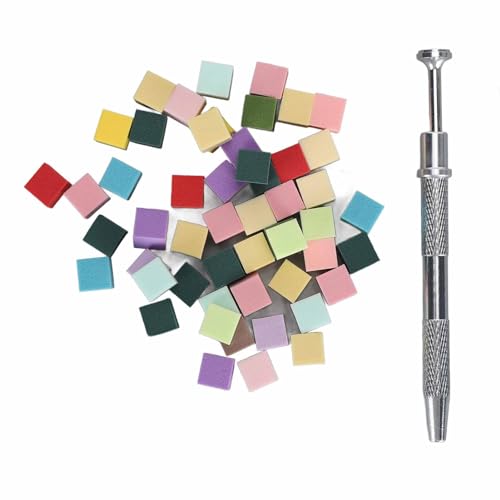 100pcs Unhas Arte Esponja Macia Versátil Portátil Bloqueio de Unhas Buffer de Tampão Poli Tofu Cubos