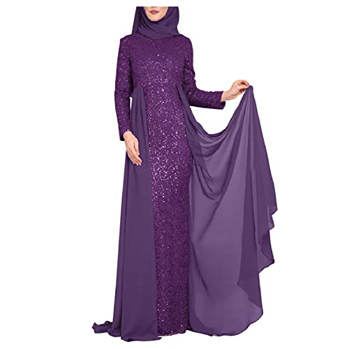 Robe de cocktail violette pour femme rayonnante de douceur et d'élégance