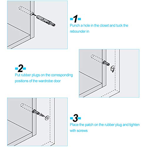 KLYNGTSK 10 Stück Möbel Türschloss Drucktüröffner Push to Open Türöffner Magnet Druckschnäpper Türschließer Schubladen Türdämpfer Magnetische Druckverschluss Schranktür Möbel Türschloss Oeffner