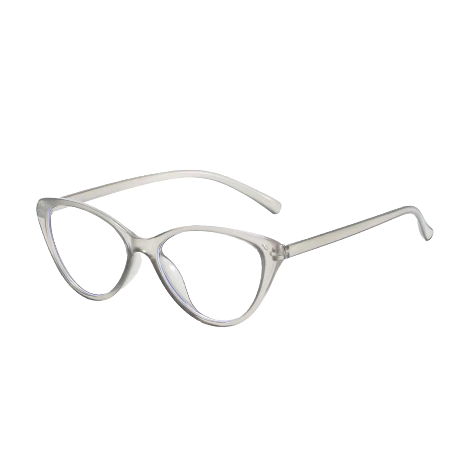 SHINROAD Gafas de luz azul, lentes planas, lentes de luz azul, lentes de bloqueo de luz azul, unisex, visión clara, marco en forma de ojo de gatito
