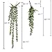 Supla 4 Pcs Artificial Hanging Succulents Faux Burro's Tail Picks Trailing String of Pearls Succulents Fake Greenery Sprays for Basket Planter Centerpiece Floral Arrangement Indoor Outdoor Decor