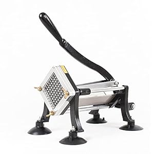 Franse frietsnijder, DABH4ND roestvrij staal/legering aardappelchipper met 10 mm en 12 mm messen, professionele…