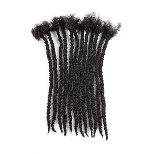 Orientdreads Textured Locs 8-30Inch 0.4 0.6 And 0.8 Thickness Options 100% Real Human Hair Dreadlock Extensions For Man/Women Full Head Handmade Permanent Loc Extensions Can Be Dyed Bleached Curled And Twisted (8In 0.4Cm (20 Strands), Natural Black) #TOP1