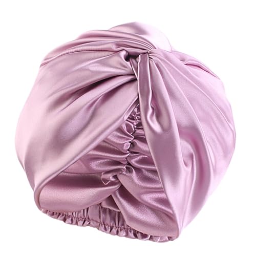 Kokdid Seidenhaarhaube Lila gedrehtes Design