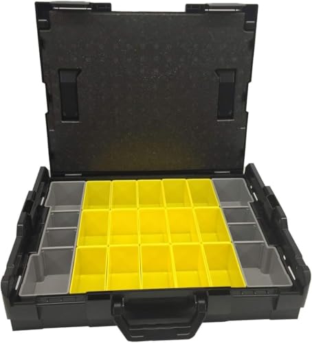 L-BOXX® 102 Bosch Sortimo + Insetboxen-Set B3 + Deckeleinlage Transportbox black