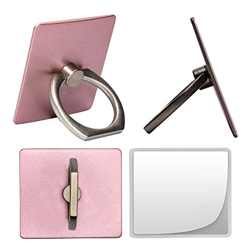 Cell Phone Ring Grip Holder, Adhesive Phone Gripper And Finger Kickstand, Compatible With Iphone & Samsung Galaxy - Black Color #TOP4