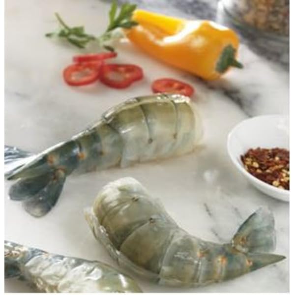Florida Frozen Freshwater Shrimp – Extra Large, EZ Peel, Shell-On, Headless, IQF – Premium Seafood – Raw, shell-on, headless shrimp with EZ peel design for fast and easy preparation , Individually Quick Frozen (IQF) to lock in freshness, natural flavor, and firm texture .. 6/8 Count [ 80 oz , 5 lb ]