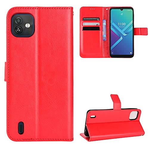 BellaCase Wiko Y82 Coque [Étui Portefeuille] [Fonction Support] [Slots pour Cartes] [Couverture à Rabat Magnétique] Compatible avec Le Smartphone Wiko...