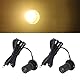 USB-Mini-Strahler, USB 5 V, Mini-Strahler, Dimmbare LED-Strahler, 1 Bis 2 Strahler mit Kabel für Tische, Regale (BLACK)