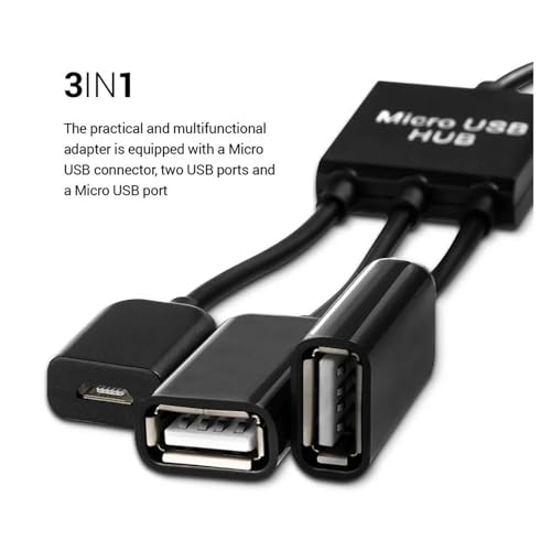 Adaptador OTG Tipo-C 3 en 1 para conectar dos memorias USB a tu móvil a la vez 4