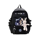 Amplia aplicabilidad: esta bolsa de la escuela de caracteres de juego tiene correas de hombro ajustables y es adecuada para estudiantes, adolescentes, adultos, escuela, trabajo, viajes, picnics, uso diario, etc.