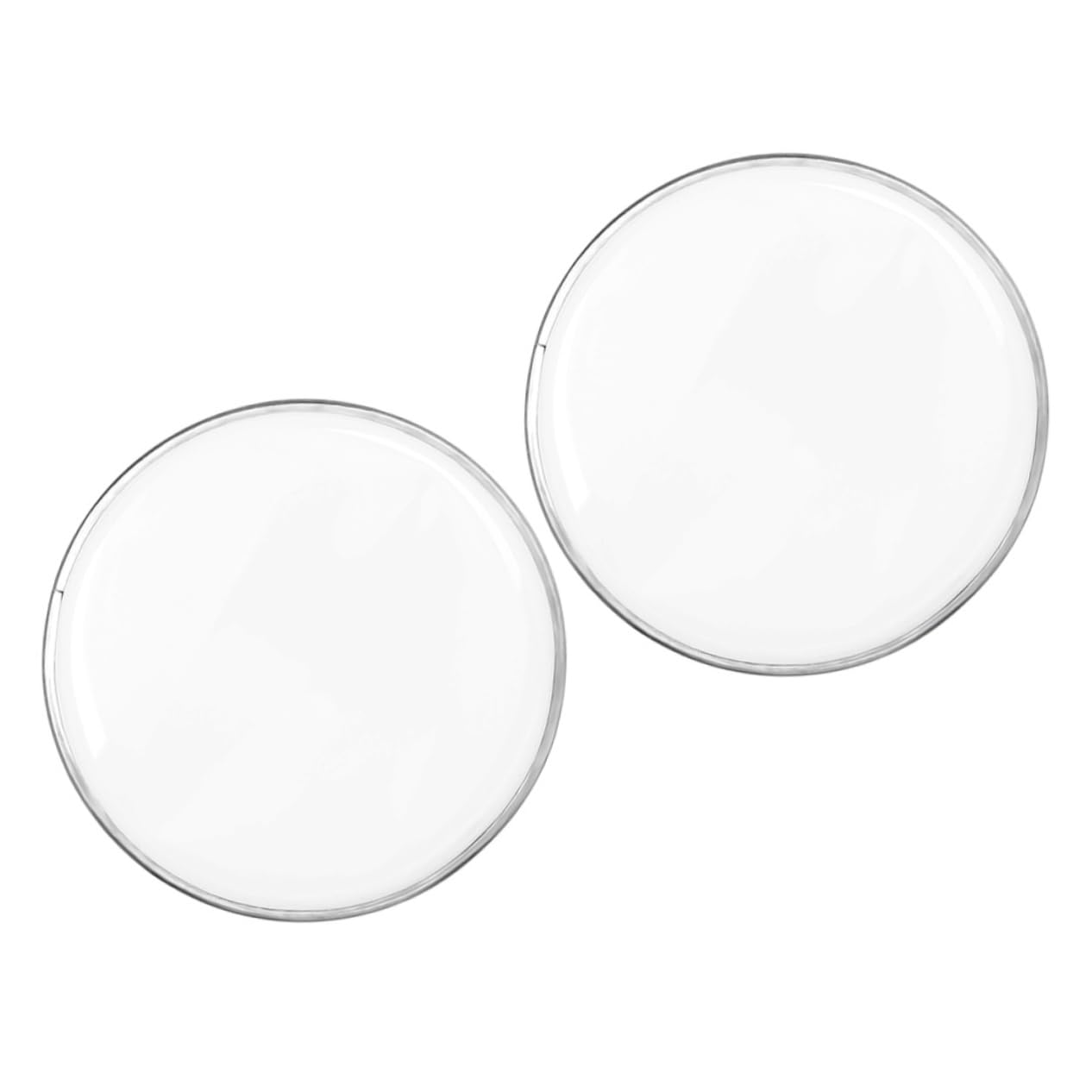 Abaodam Percussion Drum Skin Set 2 Pieces Drum Heads Replacement Elegant Design for Practice Pads