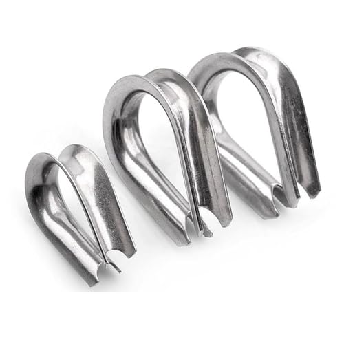 RAMBEX 1 Pz M12-M32 304 Morsetto Ad Anello for Redancia in Acciaio Inossidabile Morsetto for Fune Metallica Morsetto for Cavi Morsetto di Protezione for Redancia Morsetto for Rigging(M24)