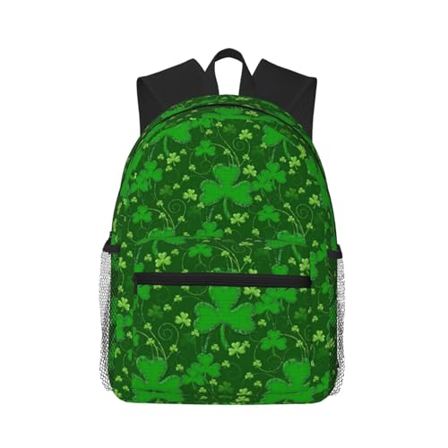 Sac à dos Saint-Patrick imperméable avec imprimé pour l'université