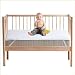 Beedsooth Protector de Colchón Bebé 60x120cm Impermeable, Funda de Colchón, de Rizo,Protector Cuna Cubre Colchón de Algodón Transpirable y Antiácaros Hipoalergénico